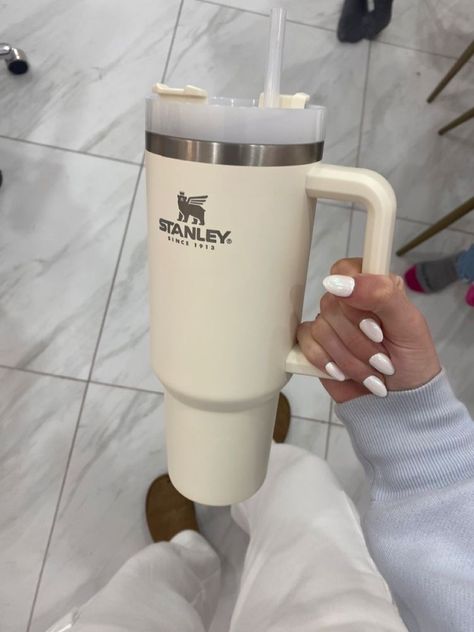 Stanley Tumbler Cup Aesthetic, Aesthetic Tumbler Bottle, Water Bottle Aesthetic, Stanley Water Bottle, Vanilla Girl Aesthetic, Tumblr Cup, Trendy Water Bottles, Stanley Cups, Coffee Smoothie