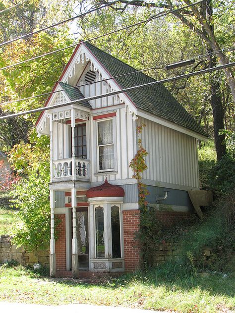 Tiny House ...Arkansas | Flickr - Photo Sharing! Shed To Tiny House, House Shed, Property Brothers, Eureka Springs, Casa Vintage, Victorian Cottage, Tiny House Movement, Cabins And Cottages, Cute House