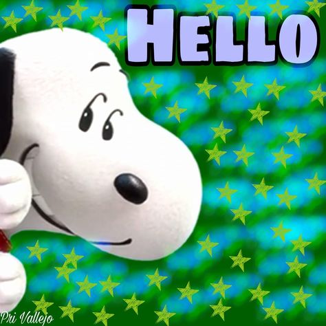 Hello! --Peanuts Gang/Snoopy Gifs Snoopy, Charlie Brown Quotes, Good Morning Snoopy, Woodstock Peanuts, Morning Memes, Snoopy Funny, Snoopy Images, Peanuts Cartoon, Snoopy Quotes