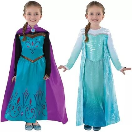 Kids' Transforming 2-in-1 Reversible Elsa Costume - Disney Frozen Snowflake Gown, Frozen Junior, Elsa Costume For Kids, Elsa Frozen Party, Elsa Coronation Dress, Princess Jasmine Costume, Purple Cape, Party City Costumes, Anna Costume