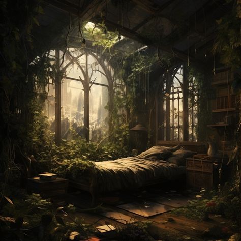 Elvish Architecture, Elven Bedroom, Elven House, Rp Outfits, Moroccan Decor Living Room, Forest Homes, Spring Court, Nature Room, Fantasy Bedroom