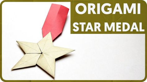 Origami Five Unit Star Medal  (Yamaguchi Makoto) - YouTube Origami Stars, Yamaguchi, Diy Origami, Church Crafts, Underarmor Logo, Origami Paper, Origami, The Unit, The Creator