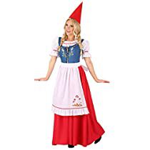 Check this out! Gnome Outfit, Garden Gnome Costume, Garden Gnomes Costume, Gnome Costume, Costume For Women, Garden Gnome, Adult Halloween Costumes, Full Length Dress, Apron Dress