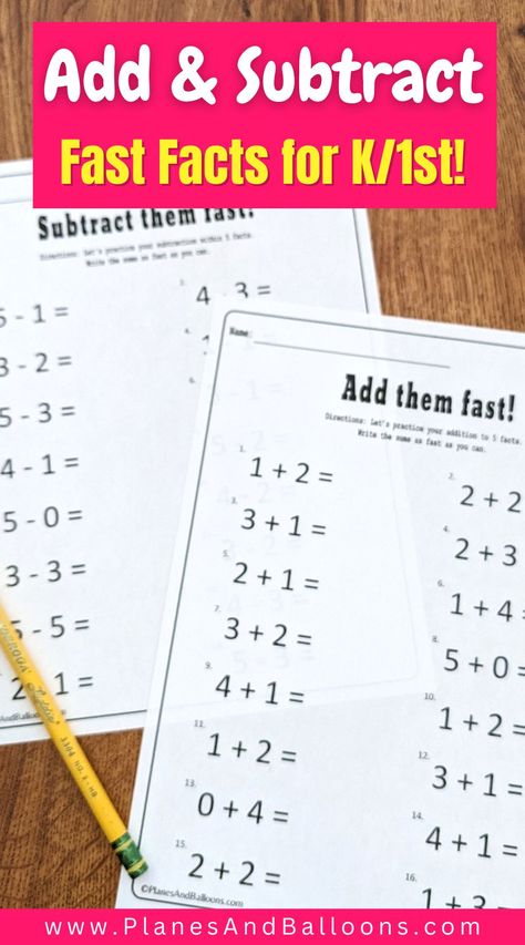 Addition and subtraction fast facts for review in kindergarten and grade 1. I am using these with my first grade kids to practice mental math and basic facts review. Kindergarten math worksheets free printable. Easy Subtraction Worksheets, Free Fact Fluency First Grade, 1st Grade Addition, Free Printable Addition Worksheets, Printable Addition Worksheets, First Grade Addition Worksheets, Addition Facts Worksheets, Addition Worksheets For Grade 2, 1st Grade Math Worksheets Free Addition And Subtraction