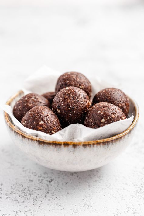 Coffee Bliss Balls Recipe (Vegan + GF) - Plantiful Bakery Vegan Condensed Milk, Low Carb Low Sugar, Bliss Balls, Gluten Free Grains, Paleo Snacks, Energy Balls, Balls Recipe, Milk Recipes, Vegan Sweets