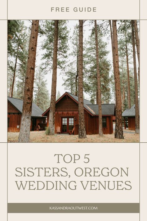 The town of Sisters, Oregon named for the nearby Three Sisters Mountains and known for its stunning nature and Western charm is the perfect place for your Small Wedding. I've curated a list of the 5 best Wedding venues in and around Sisters. Central Oregon Wedding, Oregon Wedding Venues, Sisters Oregon, Wedding Venues Oregon, Western Town, Places To Explore, Stunning Nature, Out West, Central Oregon