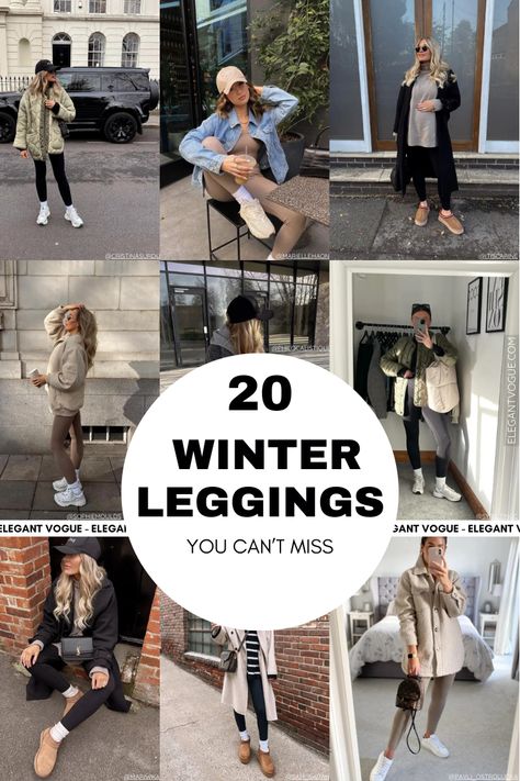 Winter Leggings Outfits Winter Outfit Leggings Cold, Yoga Outfit Cold Weather, Cable Knit Leggings Outfit, Sweater With Leggings And Boots, Mom Leggings Outfits Winter, Comfy Winter Outfits Lazy Days Leggings, Midsize Winter Outfits Leggings, Legging With Boots Outfits, Casual Winter Legging Outfits