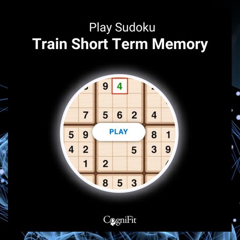 One of our top games for the weekend ~ The classic Sudoku! 🧠 Top Games, Short Term Memory, Working Memory, Sudoku Puzzles, Video Game Design, Brain Exercise, Healthy Brain, Brain Games, Research Studies