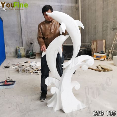 High Quality Mirror Stainless Steel Dolphin Sculpture for Sale CSS-135 Styrofoam Art Sculpture, Dolphin Craft, Thermocol Craft, Dolphin Sculpture, Dolphin Decor, Styrofoam Art, Stainless Steel Sculpture, Western Sculpture, Styrofoam Crafts