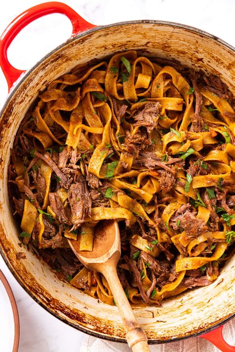 The Best Beef and Noodles Kaleb Wyse Recipes, Man Food Dinners, Wyze Guide Recipes, Chuck Roast And Noodles, Pot Roast And Noodles, Roast Beef And Noodles Stove Top, Beef And Noodles In Dutch Oven, Chuck Roast With Egg Noodles, Roast Beef Noodles