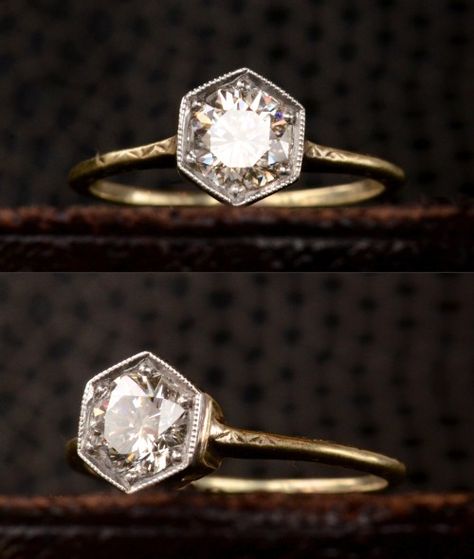 Art deco diamond rings