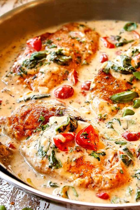 Creamy Chicken Florentine (Tips and Tricks, Variations, etc.) Interesting Dinners, Florentine Chicken, Chicken Florentine Pasta, Creamy Tuscan Chicken Recipe, Chicken Florentine Recipe, Florentines Recipe, Marry Me Chicken Recipe, Chicken Supreme, Foghorn Leghorn