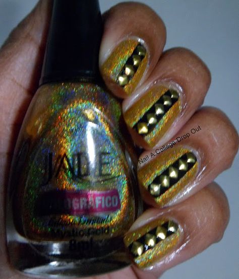 Fun With Jade My Posts, New Job, Gold Black, Black Stripes, I Know, Jade, Nail Polish, Nail Art, Nails