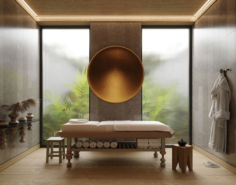 Japan Spa Interior, Gym Massage Room, Minimalist Spa Room, Natural Spa Design, Spa Massage Room Design Luxury, Japanese Spa Interior Design, Spa Beauty Salon, Spa Meditation Room, Spa Corridor Design