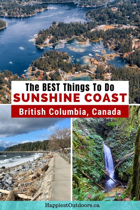 Canada's Sunshine Coast is a laid-back area, perfect for spending a weekend in an oceanfront cabin, going for a hike, hitting the farmer's market, or drinking craft beer. Discover all the best things to do on the Sunshine Coast, BC. Where to go on the Sunshine Coast. What to see on the Sunshine Coast, Canada. Things to do on the Sunshine Coast, Canada. Travelling Canada, Traveling Canada, Vancouver Trip, Pnw Adventures, West Coast Canada, Sunshine Coast Bc, Bowen Island, Vancouver Travel, Canadian Travel