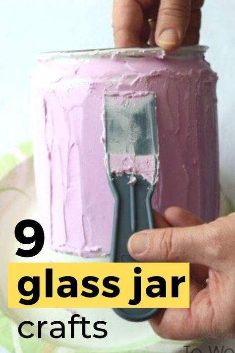 Crafts With Glass Jars Home Decor, Old Jars Ideas Reuse, Pickle Jar Crafts Diy, Ideas For Glass Jars, Glass Jar Decorating Ideas, Glass Jar Crafts, Pickle Jar Crafts, Repurpose Glass Jars, Candle Jars Crafts