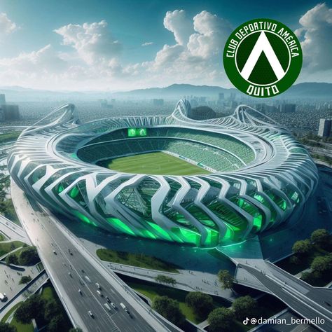 Stadium Design Concept, Futuristic Stadium, Future Stadium, Sports Facility Architecture, Lykan Hypersport, Stadium Architecture, Urban Design Plan, Stadium Design, Sport Park