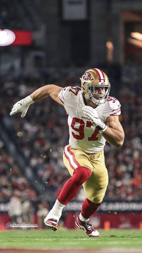 49ers Faithful, 49ers Nation, 49ers Pictures, Nick Bosa, 49ers Players, Navy Uniform, Nfl Football 49ers, Football 49ers, Forty Niners