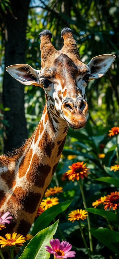 Giraffe Collage, Giraffe Photography, Giraffe Pictures, Cute Animals Images, Animals Images, Nature Art, Art Inspo, Photo Art, Nature Inspiration