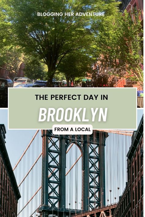 The Ultimate One-Day Itinerary in Brooklyn: From A Local - Blogging Her Adventure Plan Out Your Day, New York Day Trip, New York Trip Planning, Brooklyn Guide, New York Food, Nyc Travel, Visiting Nyc, New York City Travel, The Perfect Day