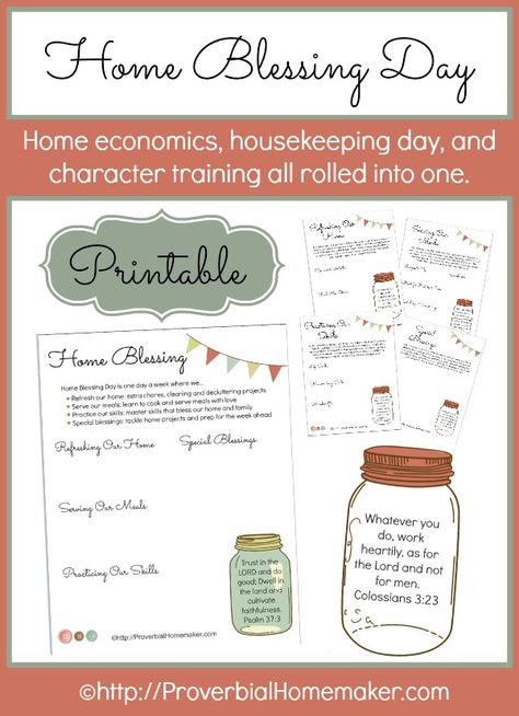 Start a Home Blessing Day every week in your homeschool! Organized Homeschool, Home Blessing, Deep Cleaning Tips, Homeschool Planning, Home Economics, Homeschooling Ideas, Homeschool Organization, Free Planner, Simple Life Hacks