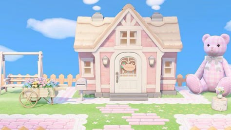 Freya Acnh, Kawaii Acnh, Island Aesthetic, Pink Island, Sims 4 Anime, Animals Crossing, Animal Crossing Memes, Soft Pink Theme, Animal Crossing Wild World