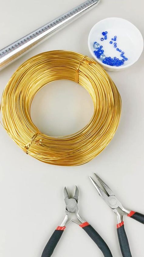 Best Wire For Jewelry Making, Ring Making Diy, Homemade Rings, Cincin Diy, Aluminum Wire Jewelry, Diy Wire Jewelry Rings, Wire Jewelry Rings, Diy Jewelry Rings, Diy Ring