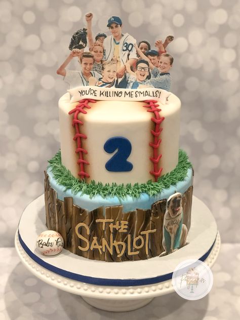 One of my favorites Sandlot baseball theme Cake Sandlot Cake, Baseball Theme Cake, Sandlot Birthday Party, Heineken Party, Sandlot Party, Sandlot Birthday, Baseball Theme Cakes, Baseball Birthday Cakes, Melina Perez