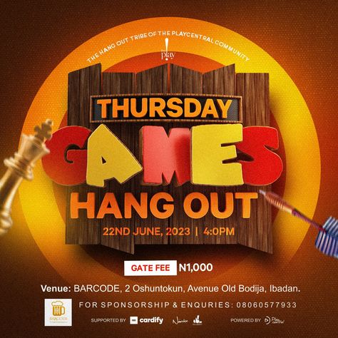 Games event flyer Hangout Flyer Design Ideas, Hangout Flyer Design, Church Marketing, Graphic Styles, Graphic Design Business Card, Graphic Design Infographic, Design Infographic, Graphic Design Flyer, Flyer Ideas