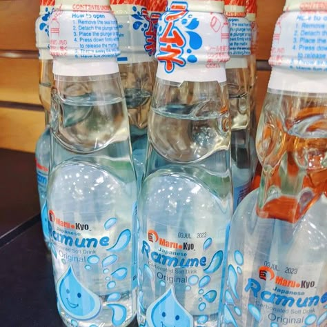 Blue Ramune Aesthetic, Ramune Soda Aesthetic, Ramune Aesthetic, Goli Soda, Soda Drinks, Light Blue Aesthetic, Evian Bottle, Dream Aesthetic, Pretty Photos