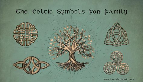 Celtic Knots And Meanings, Celtic Symbols And Meanings Tattoo, Celtic Symbol For Family, Celtic Tree Of Life Tattoo, Gaelic Symbols, Symbol For Family, Gaelic Tattoo, Celtic Motherhood Knot, Knot Drawing