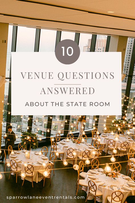 Here's the answer to all your wedding venue questions about the State Room. If you're considering a Boston wedding at the State Room you'll want to check here for info like wedding guest counts, wedding timelines and pricing packages. The State Room - Boston, Ma | New England The State Room Boston Wedding, State Room Boston Wedding, Boston Wedding, Wedding Venue Questions, Summer Wedding Venues, Massachusetts Wedding Venues, Boston Wedding Venues, State Room, Getting Ready Wedding