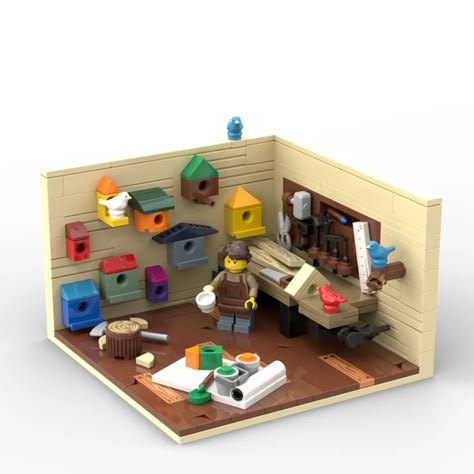 LEGO IDEAS - Me, myself and I - Me With Myself and I Lego Set Ideas, Lego Free Build Ideas, Lego Vignette, Lego Home, Lego Moc Ideas, Lego City Ideas, Lego Building Ideas, Lego Interior Design, Lego Diy Projects