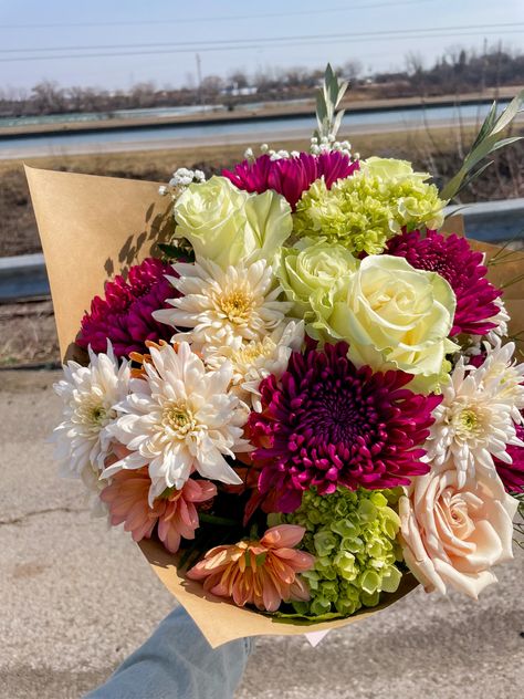 Mums Bouquet, Mum Bouquet, Pink Mums, Bouquet Purple, Mums Flowers, Daisy Bouquet, Spring Bouquet, Hydrangea, Flowers Bouquet