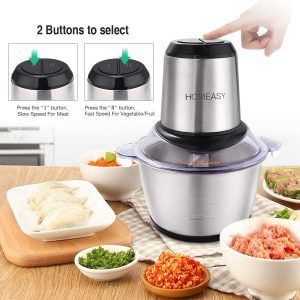 Top 10 Best Small Electric Food Choppers (2021 Reviews) - Brand Review Slicer Dicer, Electric Foods, Best Blenders, Functional Food, Vegetable Chopper, Blender Recipes, Food Chopper, Meat Grinder, Mini Foods