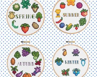 Summer Crops, Chicken Cross Stitch, 8bit Art, Perler Patterns, Stardew Valley, Stitching Art, Cross Stitch Art, Stitch Design, Cross Stitch Designs