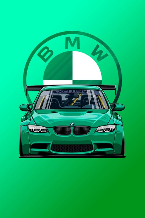 "Under the Hood: Unveiling Automotive Wonders" Bmw Art Car Wallpaper, Bmw Cartoon, Bmw Illustration, Bmw 320d Touring, Bmw Poster, Ferrari Sign, M2 Bmw, Bmw M3 E90, Bmw 2014