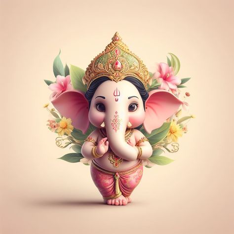 Ganapati Idol, God Hindu, Ganpati Bappa Wallpapers, Cartoons Hd, Lucky Wallpaper, Ganpati Ji, Baby Ganesha, Happy Makar Sankranti, Elephant God