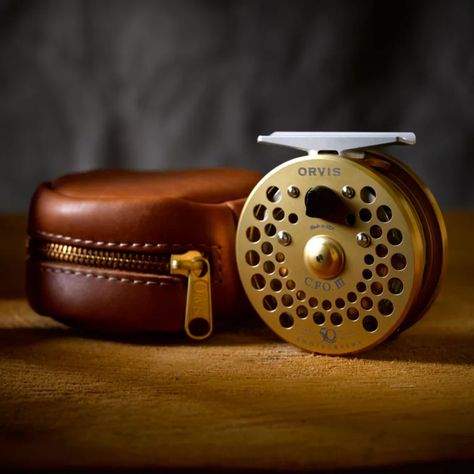 Orvis fly fishing reel, 50 year anniversary, CFO 3, golden #flyfishing #flyfishingcollector Female Angler, Hunting Lifestyle, Orvis Fly Fishing, 50 Years Anniversary, Fly Fishing Gear, Fly Reels, Fly Rods, Vintage Fishing, Line Shopping