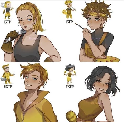 Estp Personality Characters, Esfp Fanart, Isfp Fanart, Estp Mbti, Istp Estp, Istp Mbti, Isfp Istp, Istp Personality, Mbti Memes