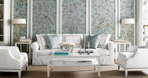 Chinoiserie wallpaper panels