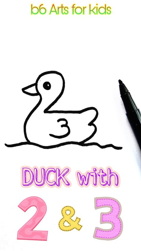 How To Draw A Duck Step By Step Easy, How To Draw A Duck Easy, How To Draw A Duck Step By Step, How To Draw Ducks, How To Draw Duck, Duck Easy Drawing, Duck Crafts For Kids, How To Draw A Duck, Drawing For Kids Easy Children