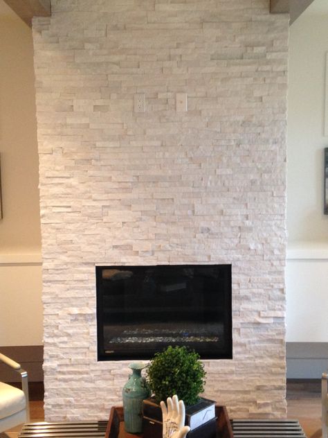 Quartz Ledgestone Fireplace. Supplied and Installed by Floor Trendz. White Stacked Stone Fireplace, Ledge Stone Fireplace, Ledgestone Fireplace, Lakehouse Living Room, Prunella Vulgaris, White Stone Fireplaces, Stone Fireplace Wall, L Lysine, B12 Vitamin