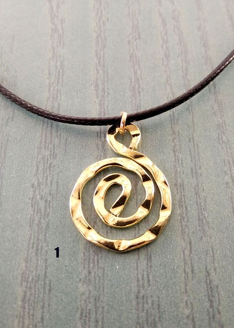 Ancient Greek Symbols, Geometric Spiral, Gold Gemstone Necklace, Greek Symbol, Hammered Necklace, Grecian Style, Spiral Necklace, Fire Opal Necklace, Greek Jewelry