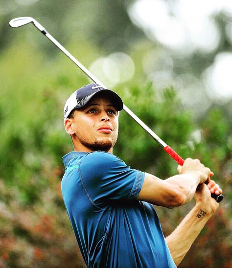 Steph Curry says he wants to pursue a professional golf career following basketball  http://thepostgame.com/blog/more-family-fun/201502/stephen-curry-dell-curry-golf-golden-state-warriors-pga-tour-nba Stephen Curry Wallpapers, Golf Swag, The Curry Family, Famous Golfers, Golden State Basketball, Golf Etiquette, Golf Bags For Sale, Curry Nba, The Ultimate Warrior