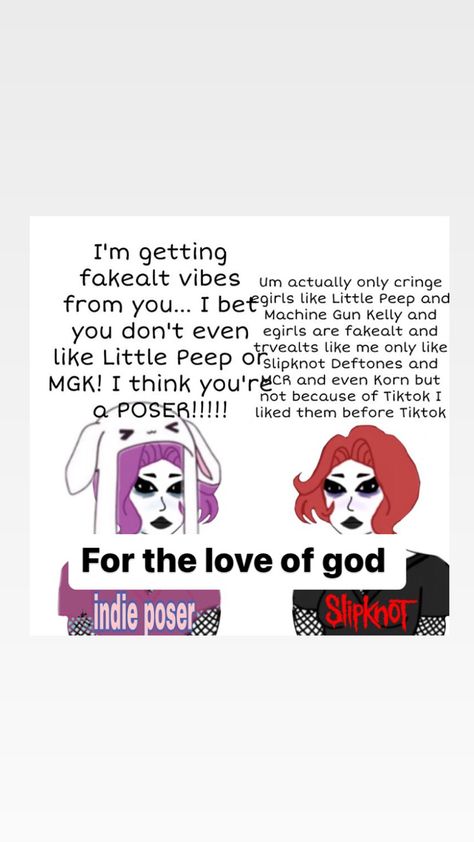 Alt tiktok wojak cringe poser korn Alt Tiktok Cringe, Alt Cringe, Tiktok Cringe, Creepy Pasta Funny, Alt Tiktok, Losing Faith In Humanity, Losing Faith, Something Bad, Faith In Humanity