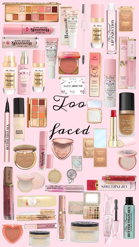 Too Faced 🫶🏼⭐💘 Too Faced Makeup Aesthetic, Too Faced Aesthetic, To Faced, Winter Coming, Cute Box Braids, Face Balm, Two Faced, Girly Acrylic Nails, Cute Box Braids Hairstyles