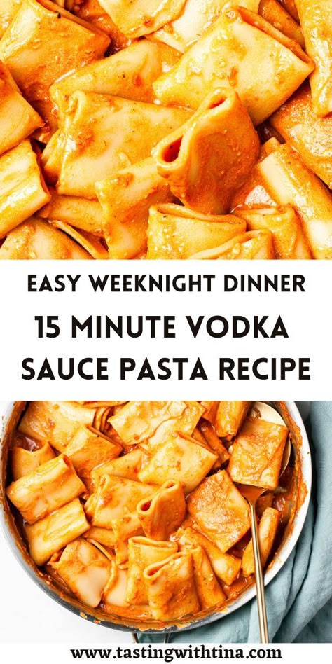 Vodka Sauce Pasta Recipe, Vodka Pasta Recipe, Homemade Vodka Sauce, Vodka Sauce Recipe, Vodka Sauce Pasta, Vodka Pasta, Sauce Pasta, Vodka Sauce, 15 Minute Meals