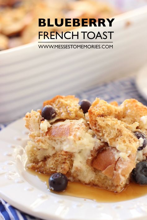 Blueberry Cheesecake French Toast, Easy Meals For Large Groups, Meals For Large Groups, Blueberry French Toast Bake, Cheesecake French Toast, Yellow Bliss Road, Blueberry French Toast Casserole, Baked French Toast, Blueberry French Toast