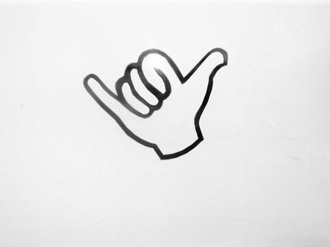 Shaka Tattoo, Doodle Challenge, Tattoo Concepts, Small Tattoos Simple, Art Magic, Body Tattoo, Poke Tattoo, Stick And Poke, Hang Loose